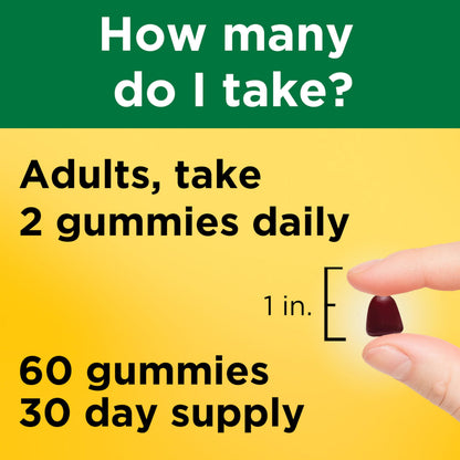 Nature Made Iron 18 mg per serving Gummies with Vitamin C, Iron Supplement for Red Blood Cell Support, 60 Gummies, 30 Day Supply Nature Made