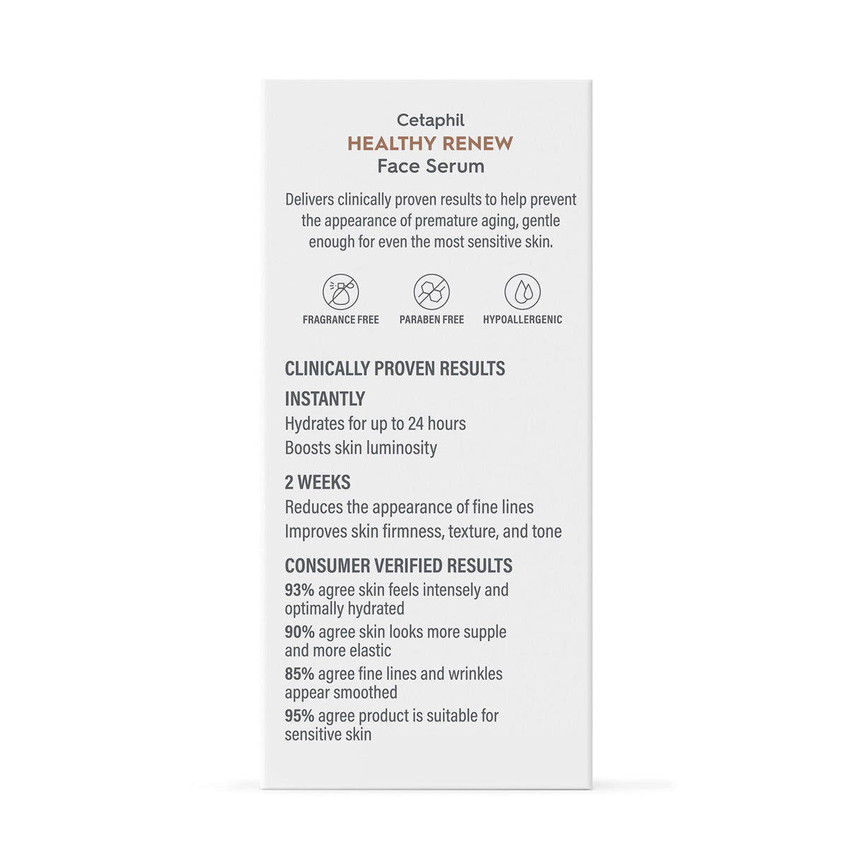 Cetaphil Healthy Renew Anti-Aging Face Serum, Peptides, Retinol-Free, 1oz Cetaphil