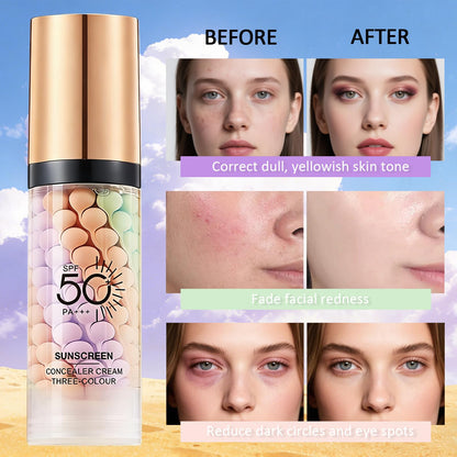 3 In 1 Primer for Face Before Makeup, SPF 50+, Sunscreen Isolation Cream Sulily