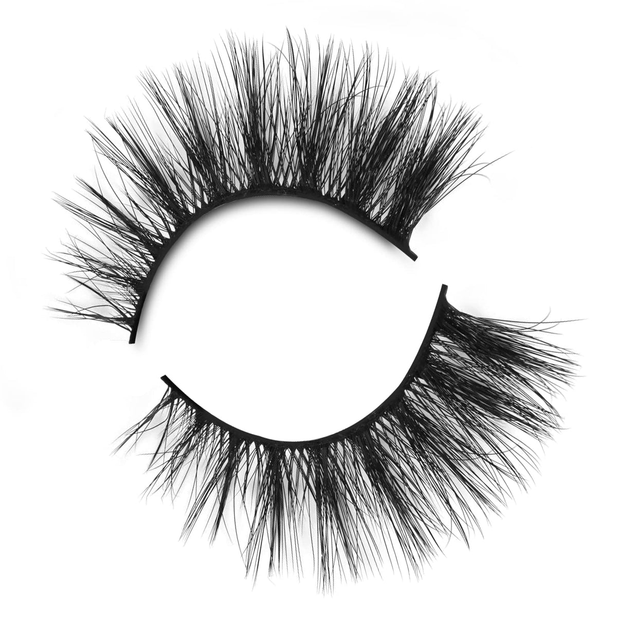 Onlyall Lashes Mink False Eyelashes Natural Wispy Lashes Soft Faux Mink Lashes Fluffy False Lashes 16MM A04 Onlyall