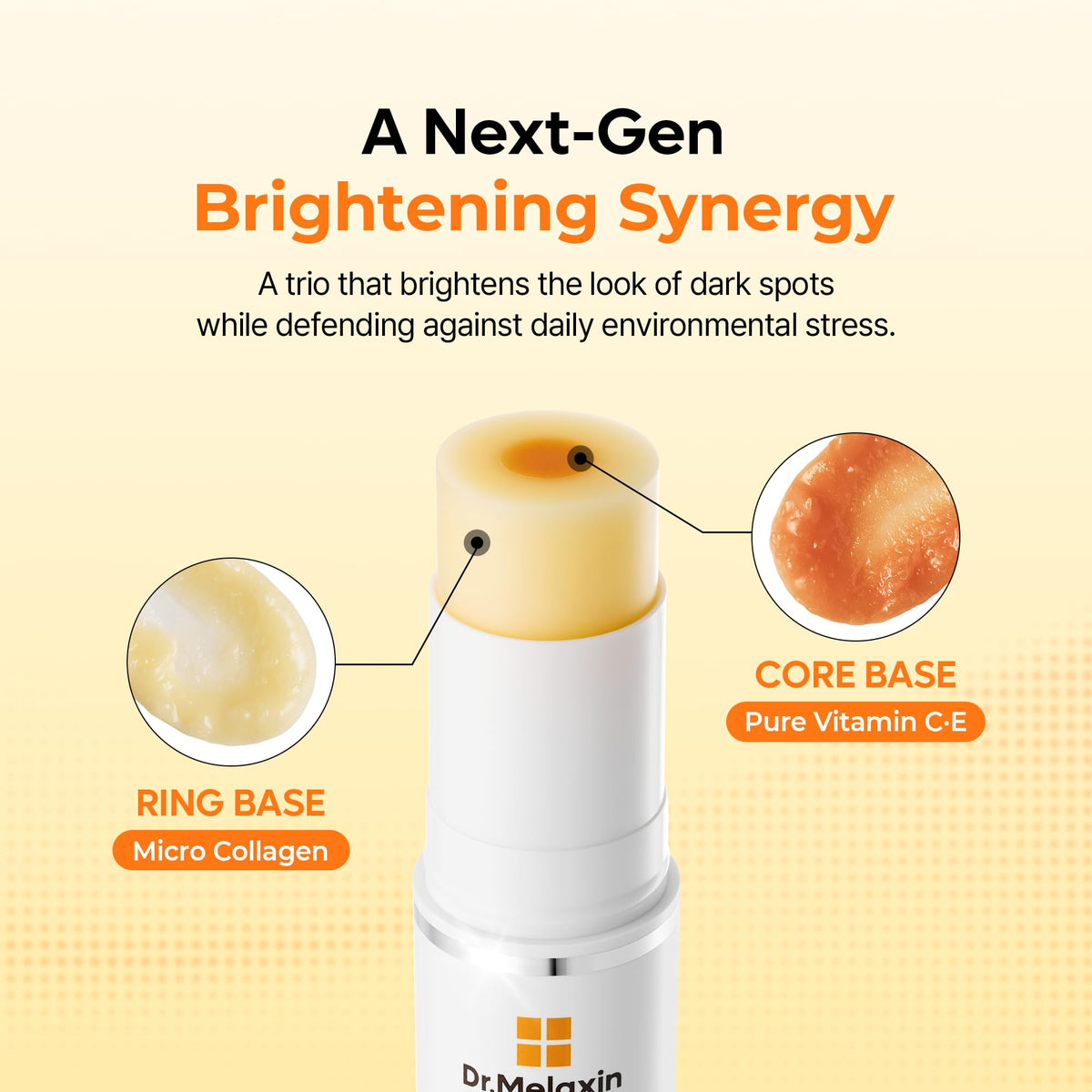 Dr.Melaxin Mela-C·E Ferulic Core Multi Balm Dark Spots, Dark Circles & Fine Lines, Vitamin C·E + Ferulic Acid, Retinal, Korean Anti-Aging Glow Treatment Stick, 0.35 oz, 10g Dr.Melaxin