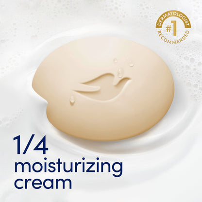 Dove Shea Butter Beauty Bar Soap 8 Count, Cleanser, 3.75 oz I beauty bar Dove