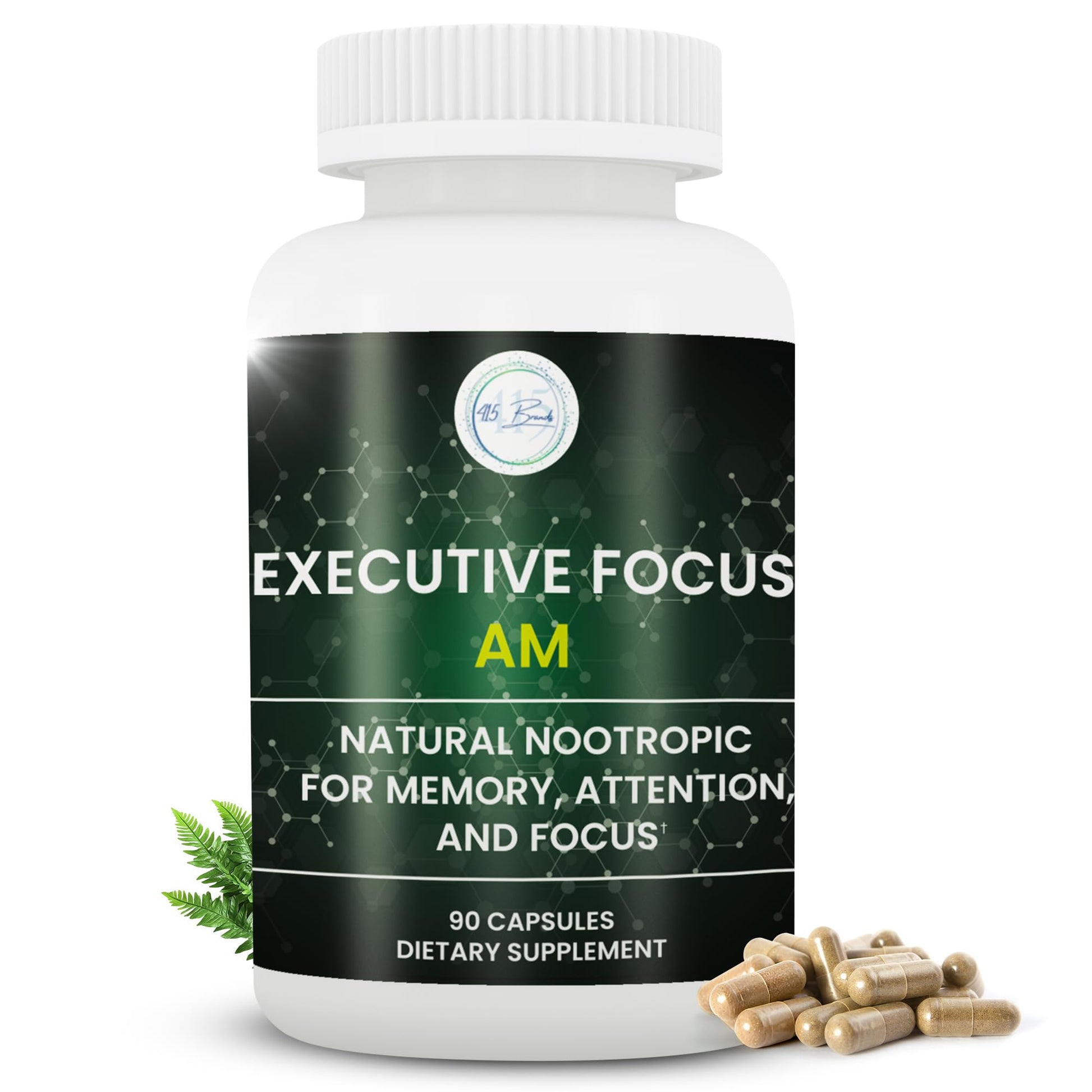 12-in-1 Natural Nootropic Brain Supplement for Memory and Focus, Nootropic for Men & Women, Brain Support Pill for Adults, Brain Vitamins - Focus 30 Day Supply Executive Focus buy australia supplements
