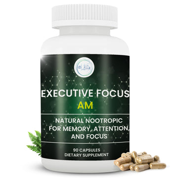 12-in-1 Natural Nootropic Brain Supplement for Memory and Focus, Nootropic for Men & Women, Brain Support Pill for Adults, Brain Vitamins - Focus 30 Day Supply Executive Focus buy australia supplements