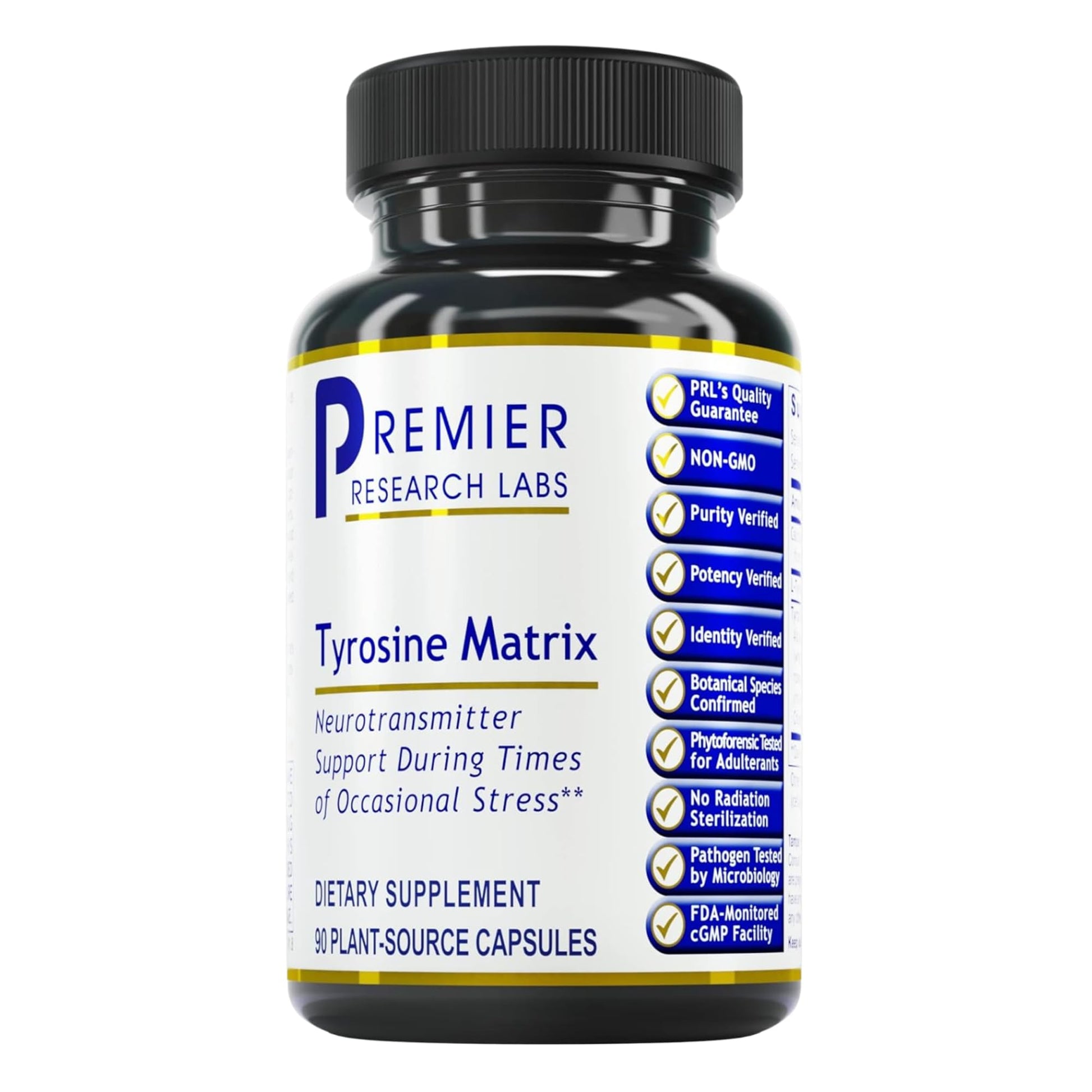 Premier Research Labs Tyrosine Matrix - L Tyrosine Supplement, L-tyrosine 944mg Capsules for Adults, Amino Acid Pills with Red Algae & Rhodiola Rosea - 90 Vegetarian Capsules Premier Research Labs buy australia supplements