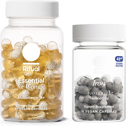 Ritual Blood Support Duo New 48-Hour Iron BioSeries™ and Essential Multivitamin for Women 18+ to Support Foundational Health*, 30 Days Supply