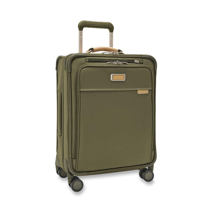 Briggs & Riley Essential 22" Carry On Expandable Spinner - Luggage for Travel, Suitcases with Wheels, Softside Rolling Bag for Men & Women, Self-Repairing Zipper - Baseline Collection, Black Gsupps Australia
