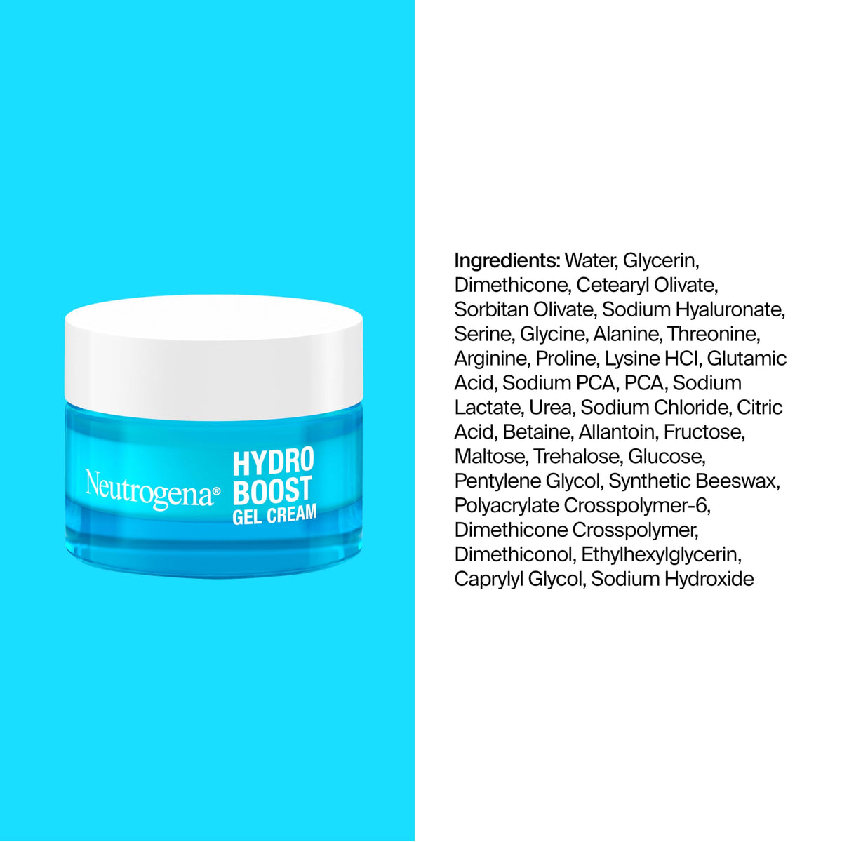 Neutrogena Hydro Boost Hydrating Gel Cream Face Moisturizer, 0.5 fl oz Neutrogena