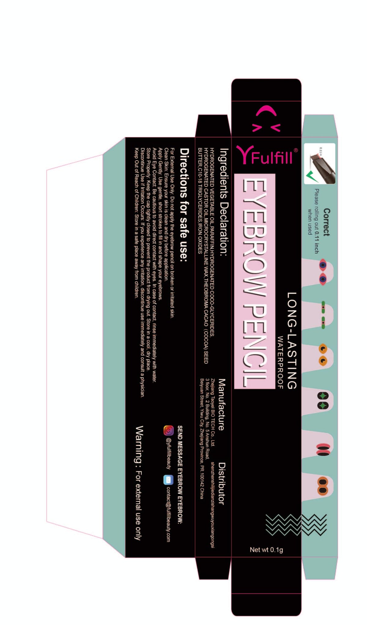 Yfulfill Gray Eyebrow Pencils for Older Women with Grey/Silver/White Hair YFulfill