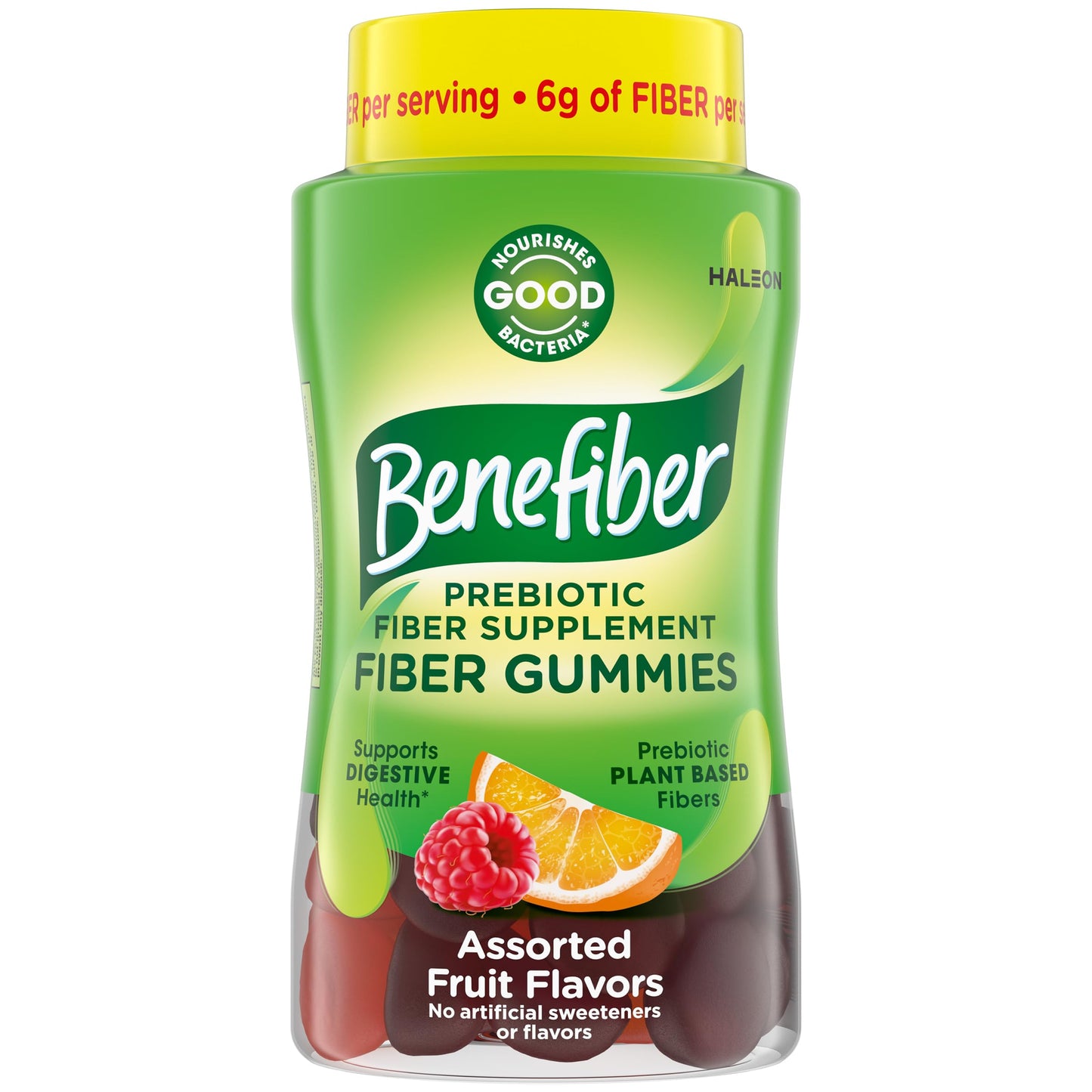 Benefiber Prebiotic GLP-1 Friendly Fiber Supplement Gummies for Digestive Health, Assorted Fruit Flavor - 81 Count Benefiber