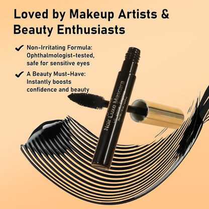 Essence Mascara Volume and Length – Volumizing & Lengthening Mascara for Full, Lush Lashes, Curl & Lift, Waterproof, Smudge-Resistant, Clump-Free Blackest Black, Long-Lasting Beauty Makeup Okutani Beauty