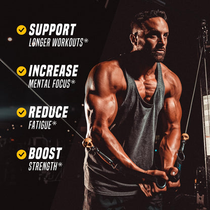 Outwork Nutrition Preworkout for Men & Women - Nootropic Pre Workout Without Creatine, Pre-Workout Powder with Taurine Rhodiola Citrulline Malate Beta Alanine Caffeine (Tropical Candy)