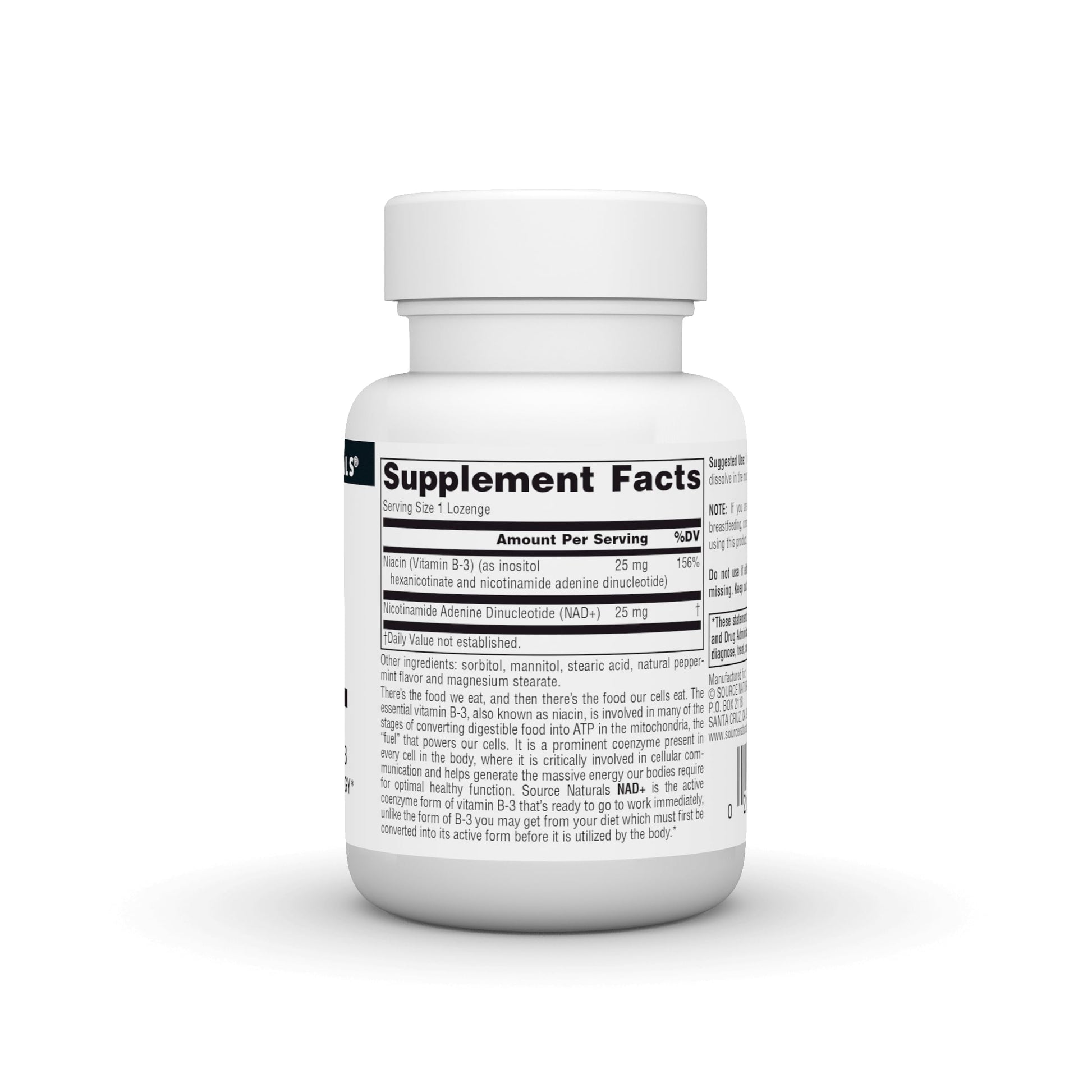 Source Naturals NAD+, Coenzymated B-3, Supports Cellular Energy*, 25 mg - 30 Lozenges Source Naturals buy australia supplements