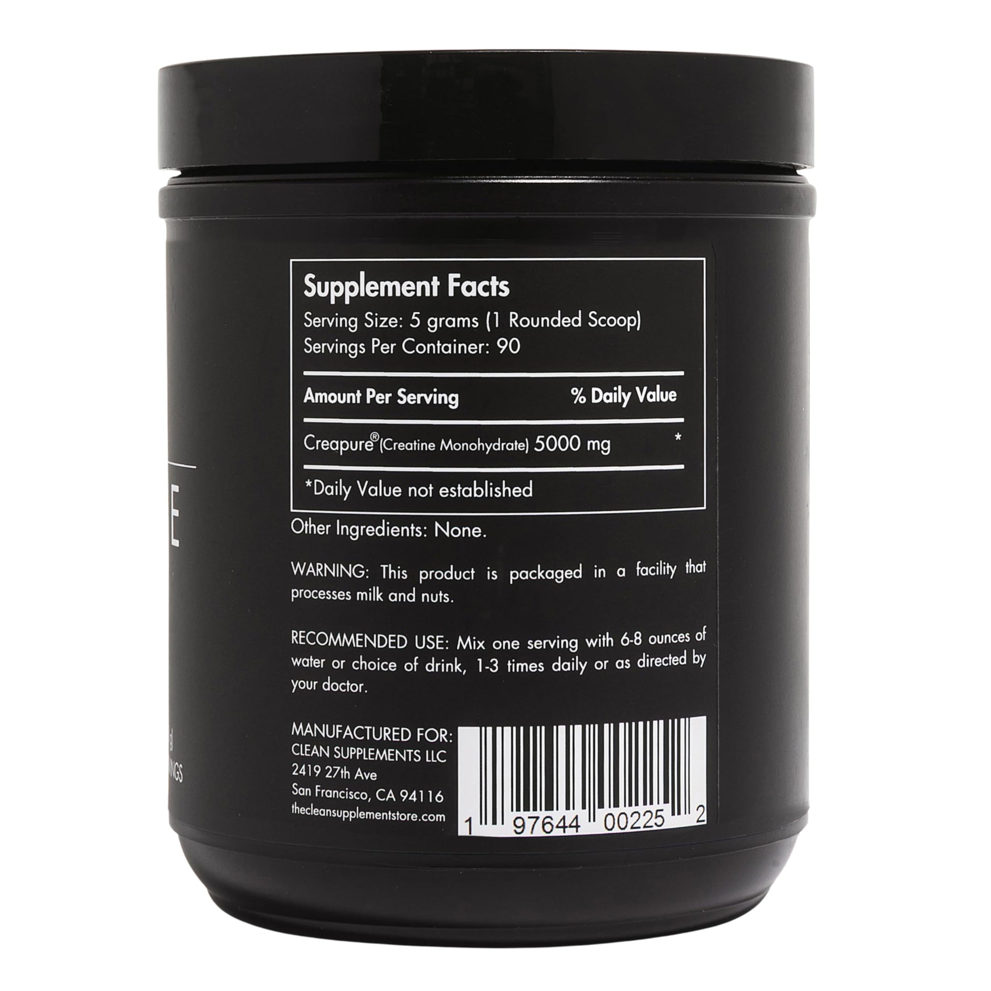 CLEAN Creatine - 100% Creapure® Creatine Monohydrate Powder for Muscle Health, Performance and Cognitive Support | 3rd Party Certified by NSF | 90 Servings | Unflavored | Vegan, Keto, and Gluten-Free CLEAN buy australia supplements