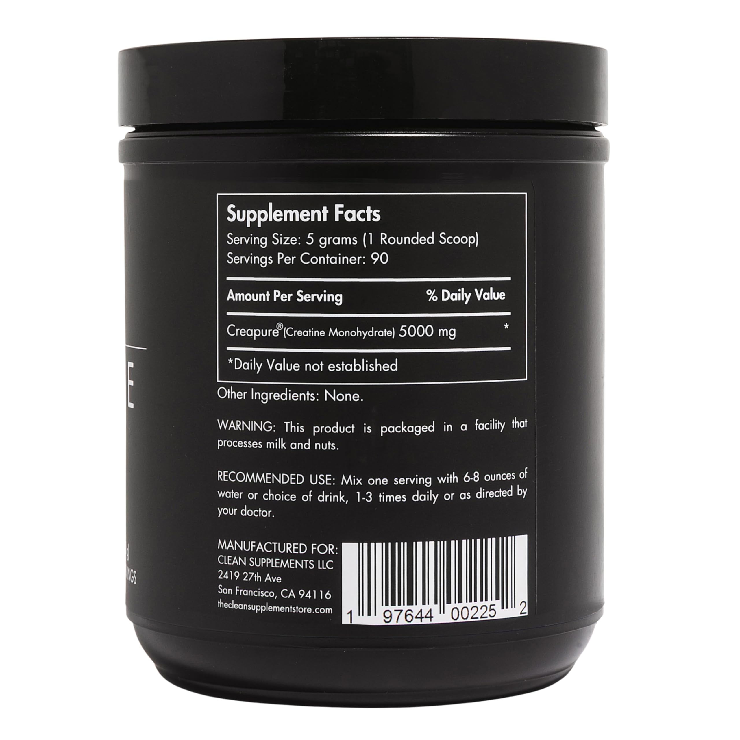 CLEAN Creatine - 100% Creapure® Creatine Monohydrate Powder for Muscle Health, Performance and Cognitive Support | 3rd Party Certified by NSF | 90 Servings | Unflavored | Vegan, Keto, and Gluten-Free CLEAN buy australia supplements