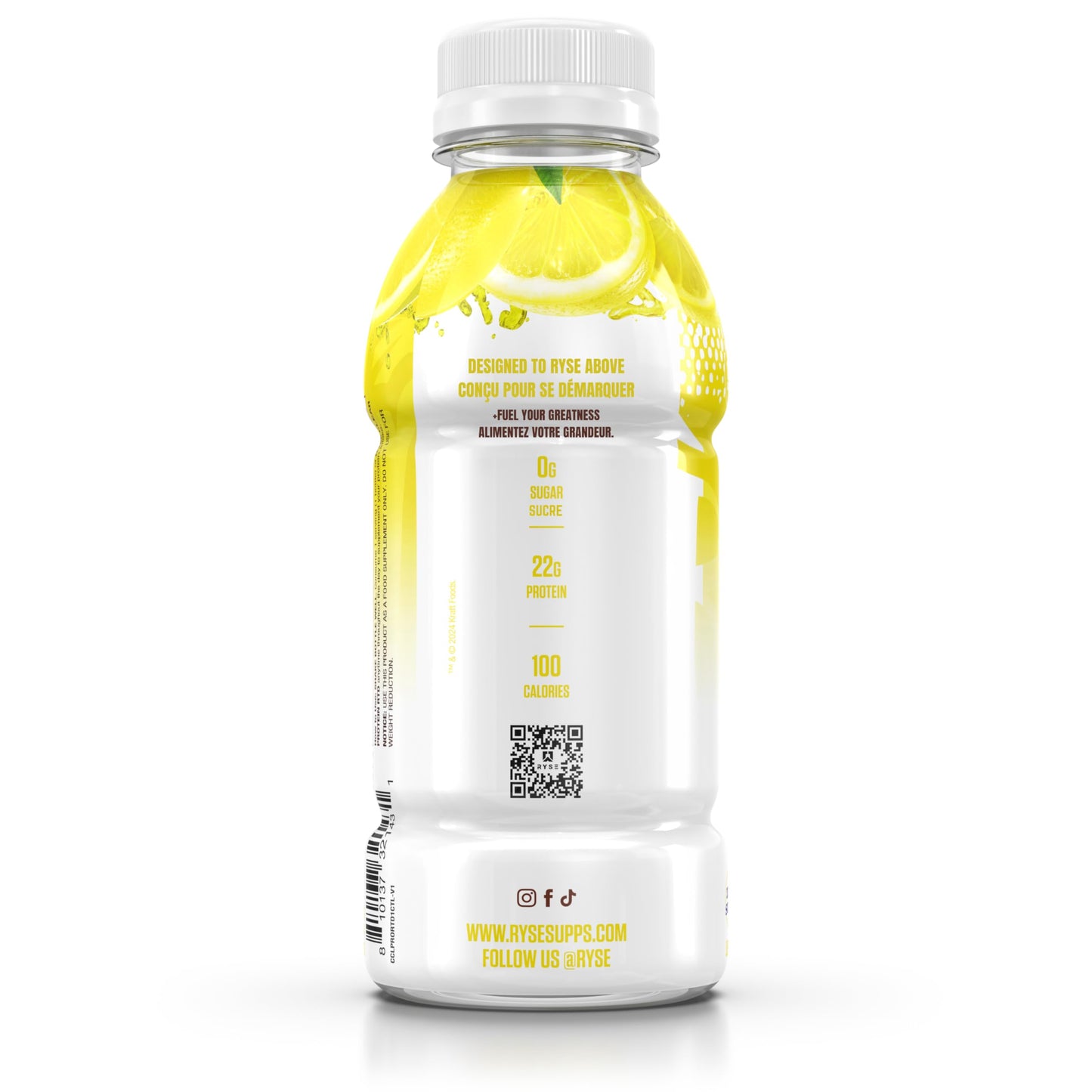 RYSE Clear Protein Drink - Variety Pack - 100 Calories, 22g Whey Isolate Protein Shake, Sugar-Free, 0g Fat & Lactose-Free - Refreshing Ready-to-Drink Beverage - 16.9 fl oz Bottles (12-Pack)