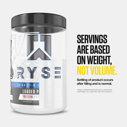 RYSE Loaded Pre Workout Powder - Strawberry Squeeze - Daily Pre-Workout for Men & Women with 390mg Caffeine, Beta Alanine, and Citrulline for Pump, Focus, and Energy - 30 Servings