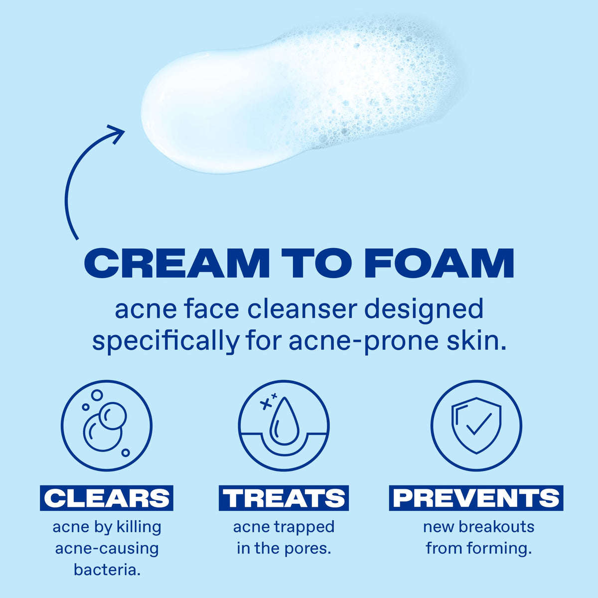 Differin Acne Foaming Face Wash, Max Strength, 10% Benzoyl Peroxide, 5oz Differin
