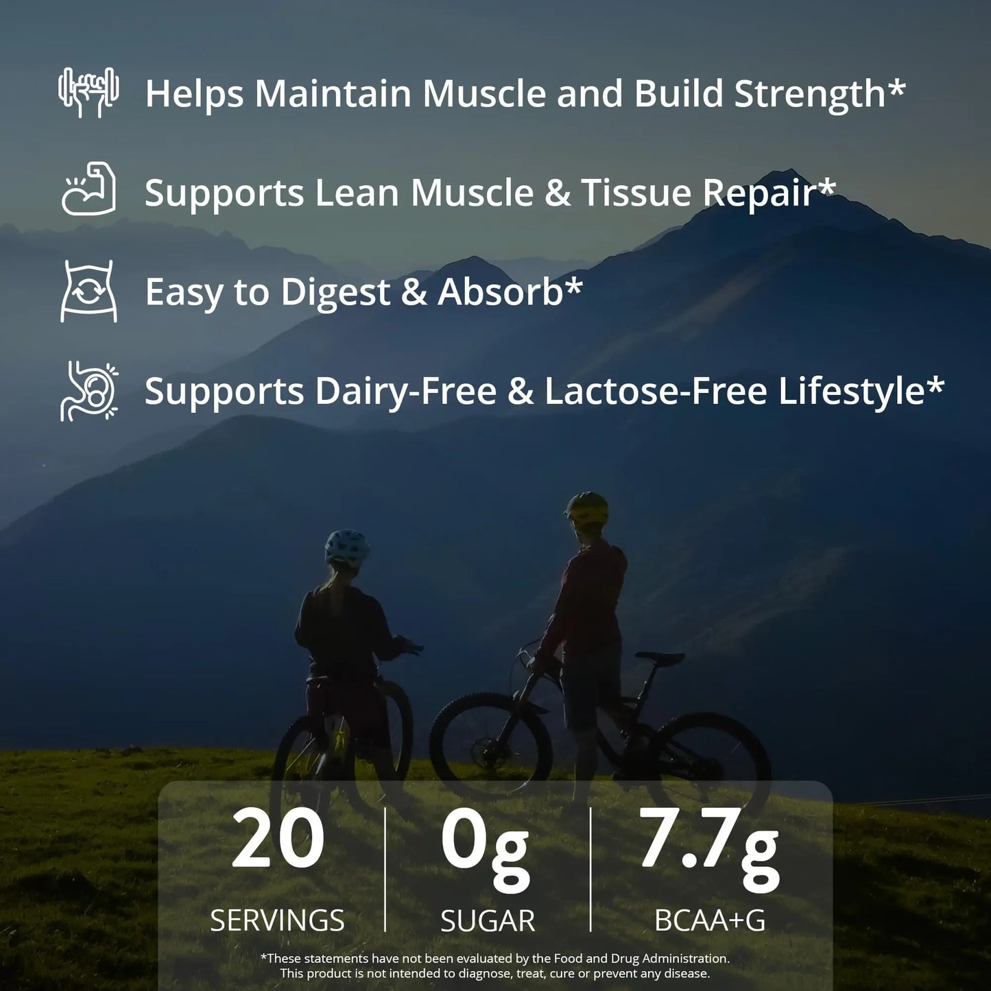 MRM Nutrition Egg White Protein - Sugar Free Vanilla Flavored Powder, 23g Fat-Free Protein with Digestive Enzymes, Free of Dairy, Gluten, and Soy, High Biological Value - 20 Servings MRM