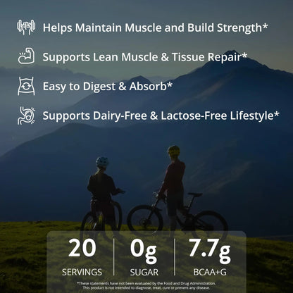 MRM Nutrition Egg White Protein - Sugar Free Vanilla Flavored Powder, 23g Fat-Free Protein with Digestive Enzymes, Free of Dairy, Gluten, and Soy, High Biological Value - 20 Servings MRM