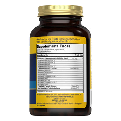 Renew Life Men's Care Probiotic Capsules, Supports Mens Digestive, Colon, Immune and Respiratory Health, L. Rhamnosus GG, Dairy, Soy and gluten-free, 90 Billion CFU, 30 Count Renew Life