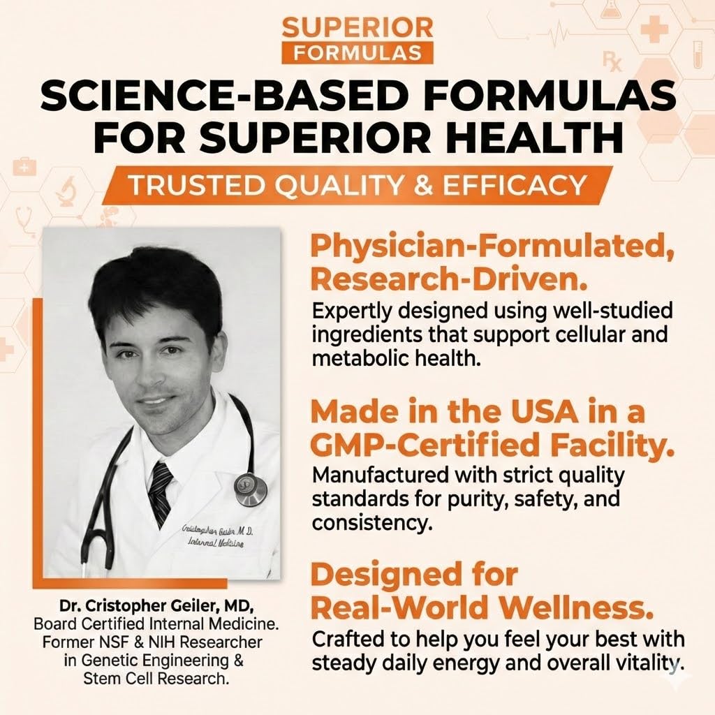 Superior Formulas | Superior SENOLYTIC+ | Fisetin-Quercetin Complex | Physician-Formulated and Science-Based Supplement for Adults 18+ | Promotes Cellular Repair | Boosts Longevity & Healthspan Superior Formulas LLC buy australia supplements