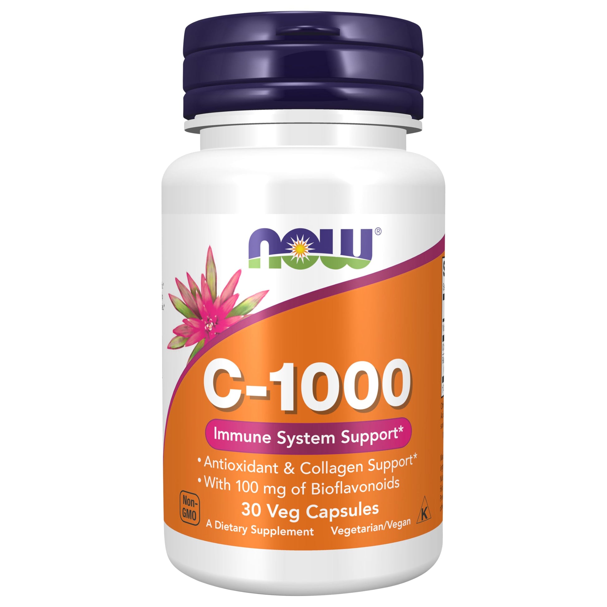 NOW Foods Supplements, Vitamin C-1,000 with 100 mg of Bioflavonoids, Antioxidant protection*, 100 Veg Capsules Gsupps Australia