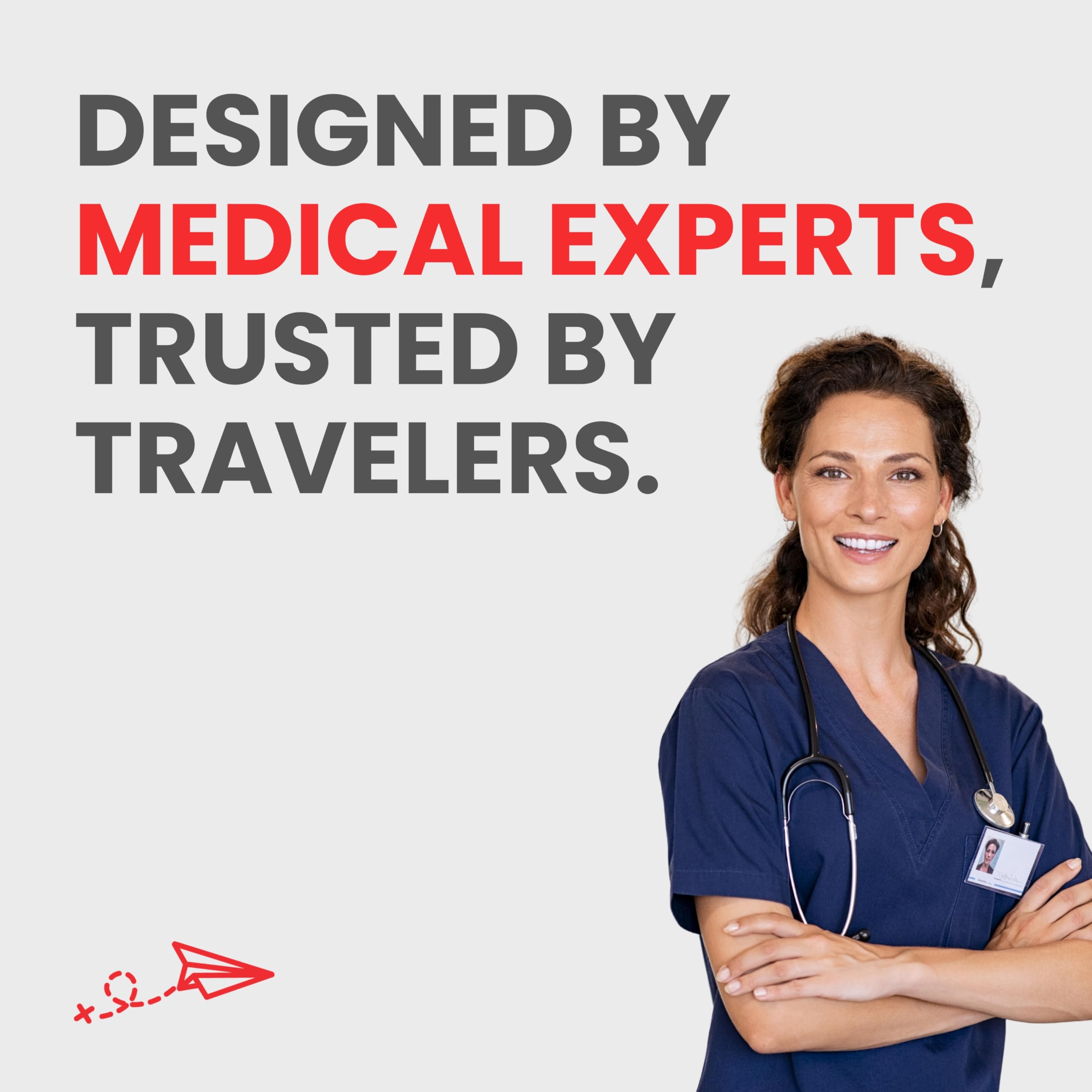 Roamwell Essential Travel Medicine Kit, OTC Travel Medication, TSA Approved (Business | 18 Tablets) Roamwell buy australia supplements