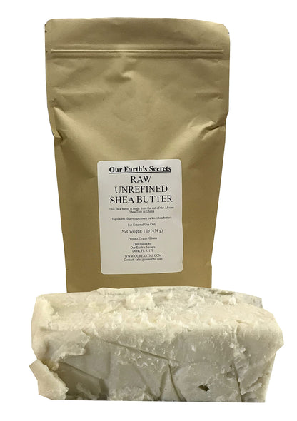 Our Earth's Secrets Ivory Raw Unrefined Shea Butter Top Grade, 1 Pound Our Earth's Secrets