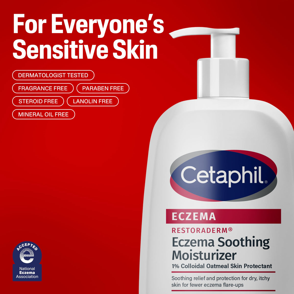 Cetaphil Restoraderm Eczema Moisturizer Colloidal Oatmeal Lotion 16 oz Cetaphil