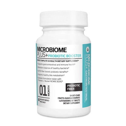 Microbiome Plus Prebiotics scFOS Prebiotic Fiber, Boosts Probiotic Benifits, GI Digestive Supplements, Allergy Safe and Gluten-Free Microbiome Plus