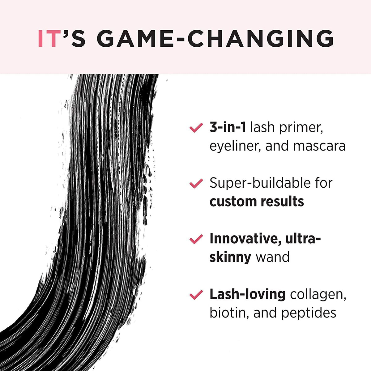 IT Cosmetics Tightline 3-in-1 Black Eyeliner + Primer + Lengthening Mascara IT Cosmetics