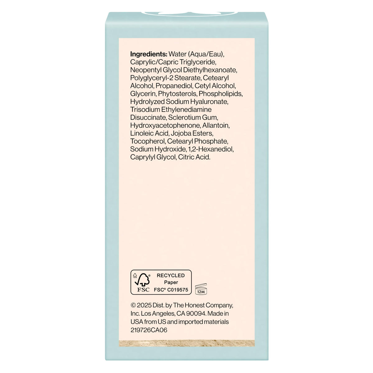 Honest Beauty Sensitive Skin Daily Calm Lightweight Moisturizer, 1.7 fl oz Honest Beauty