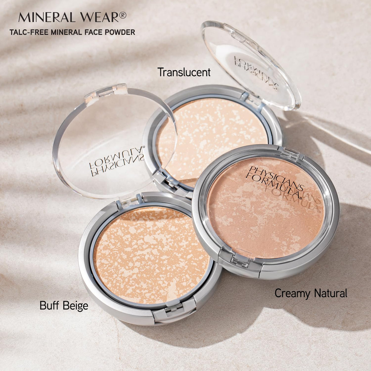 Physicians Formula Mineral Wear Talc-Free Face Powder, Light Coverage Mineral Makeup for Sensitive Skin – Translucent Physicians Formula