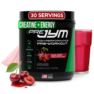 JYM Supplement Science Pre JYM Black Cherry Pre Workout Powder for Men & Women, BCAAs, Nootropics, Creatine HCI, Citrulline, Beta-Alanine, Betaine, Taurine, Huperzine, 30 Servings JYM Supplement Science buy australia supplements