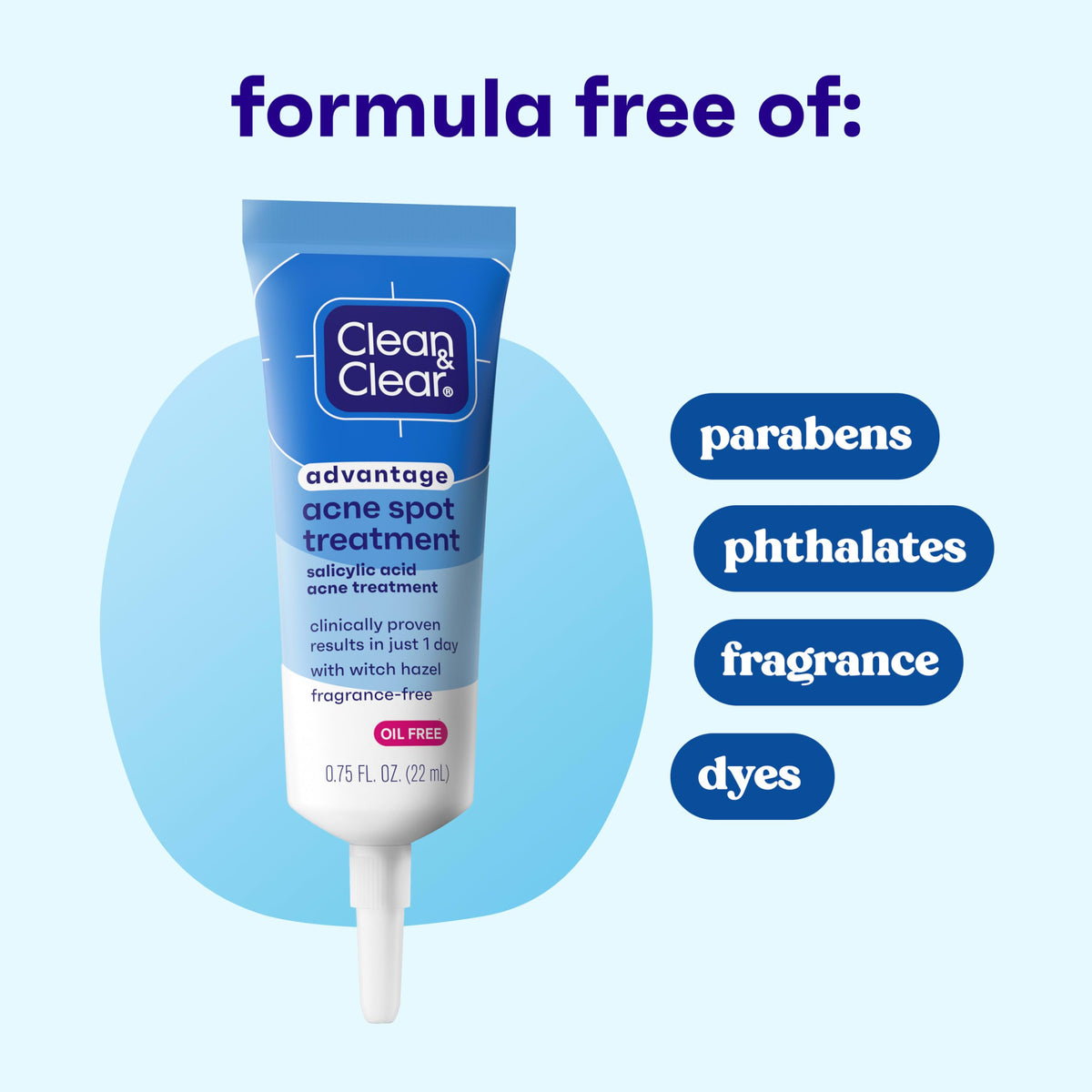 Clean and Clear Advantage Acne Spot Treatment, 0.75 fl oz Clean & Clear