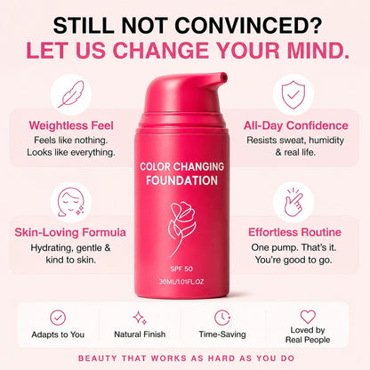 Fidyn Smoochie Color Changing Foundation: Korean foundation for Mature Skin Fidyn
