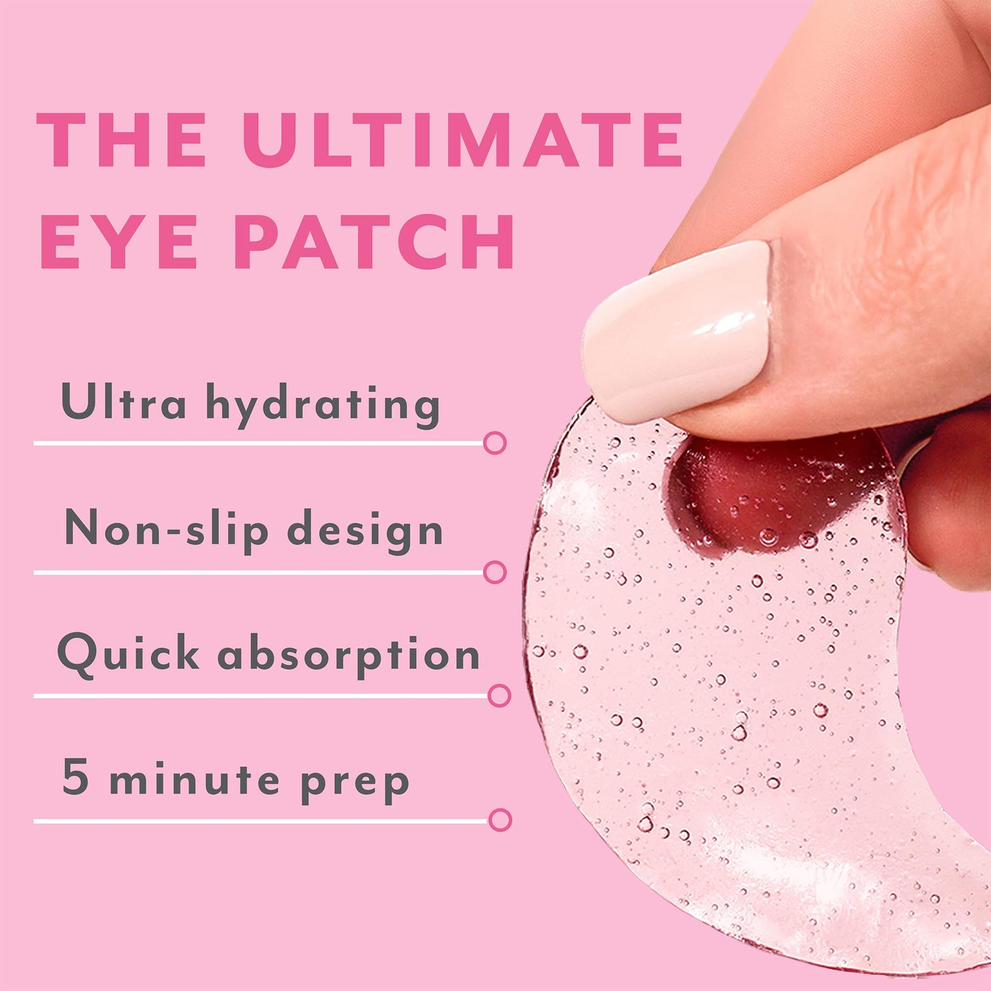 Patchology Serve Chilled Rosé Hydrating Under Eye Patches – Hyaluronic Acid & Antioxidant-Infused Eye Masks to Reduce Dark Circles Patchology