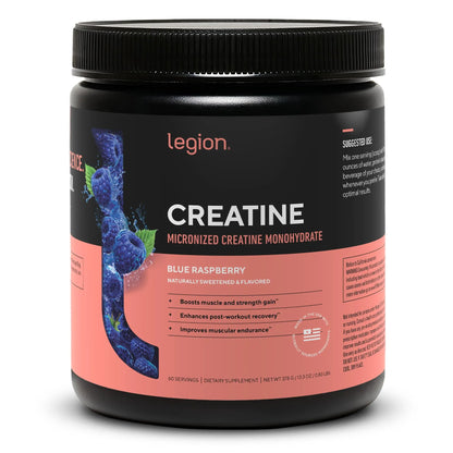 LEGION Micronized Creatine Monohydrate Supplement - Clean Creatine Powder for Muscle Gain & Post Workout Recovery - Micronized Creatine Supplement for Maximum LEGION