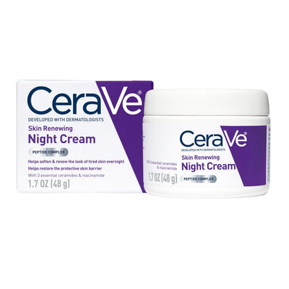 CeraVe Night Cream, Face Moisturizer, Skin Care for Dry Skin, 1.7oz CeraVe