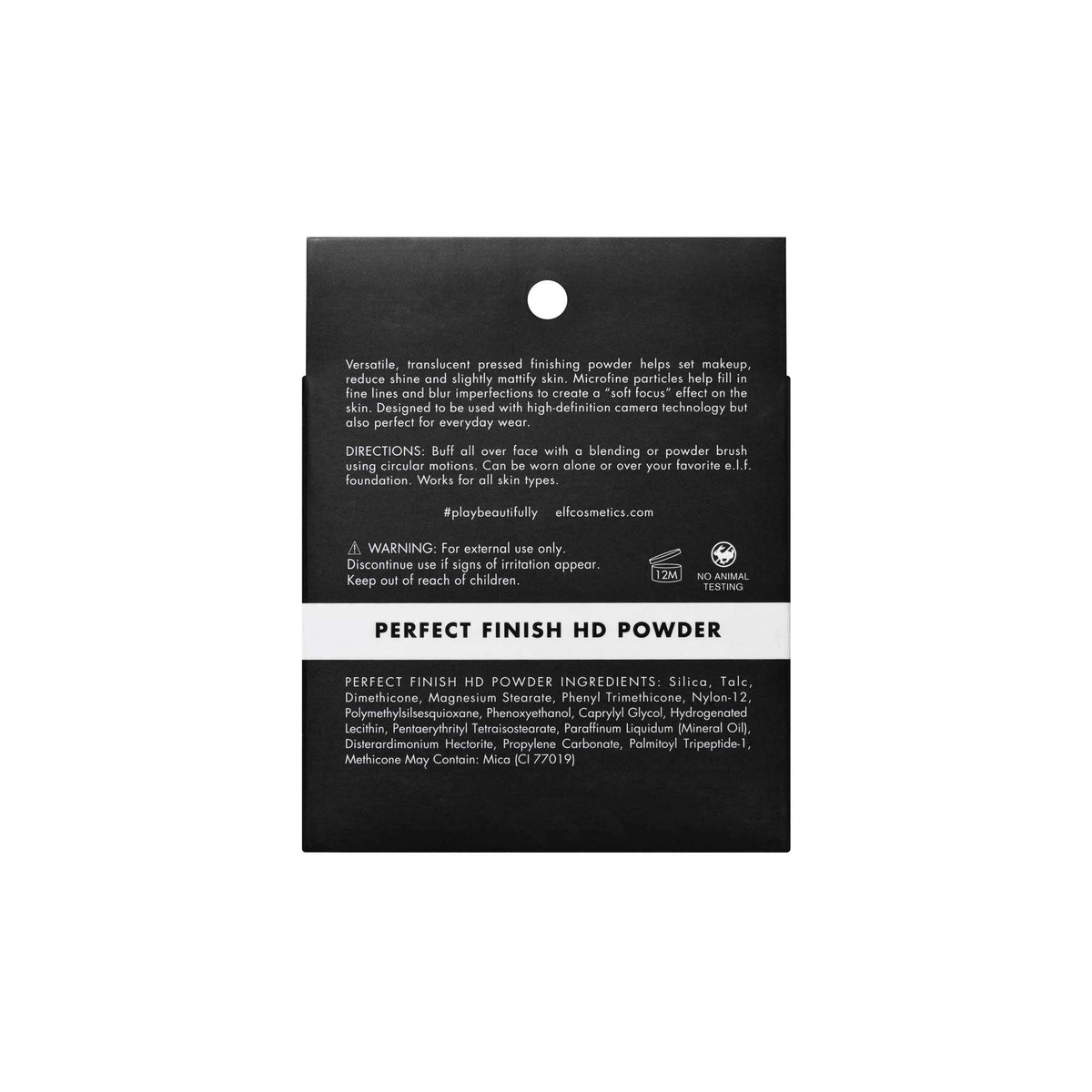 e.l.f. Perfect Finish HD Powder, Blurs Fine Lines & Imperfections, All Day Wear, Perfect for On The Go, 0.28 Oz e.l.f.