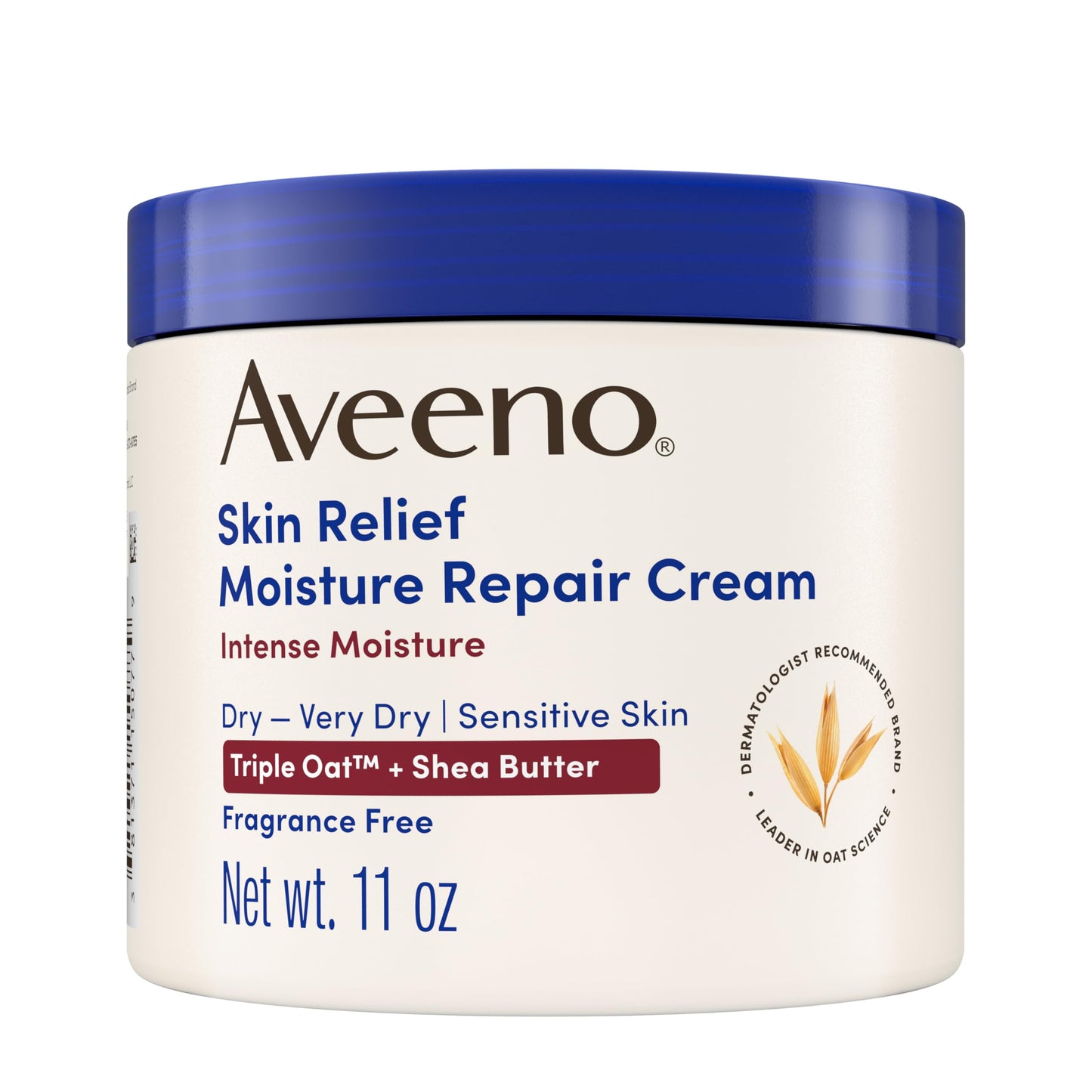Aveeno Skin Relief Intense Moisture Repair Body Cream with Triple Oat & Shea Butter Formula, Helps Heal, Repair & Restore Very Dry Skin Aveeno