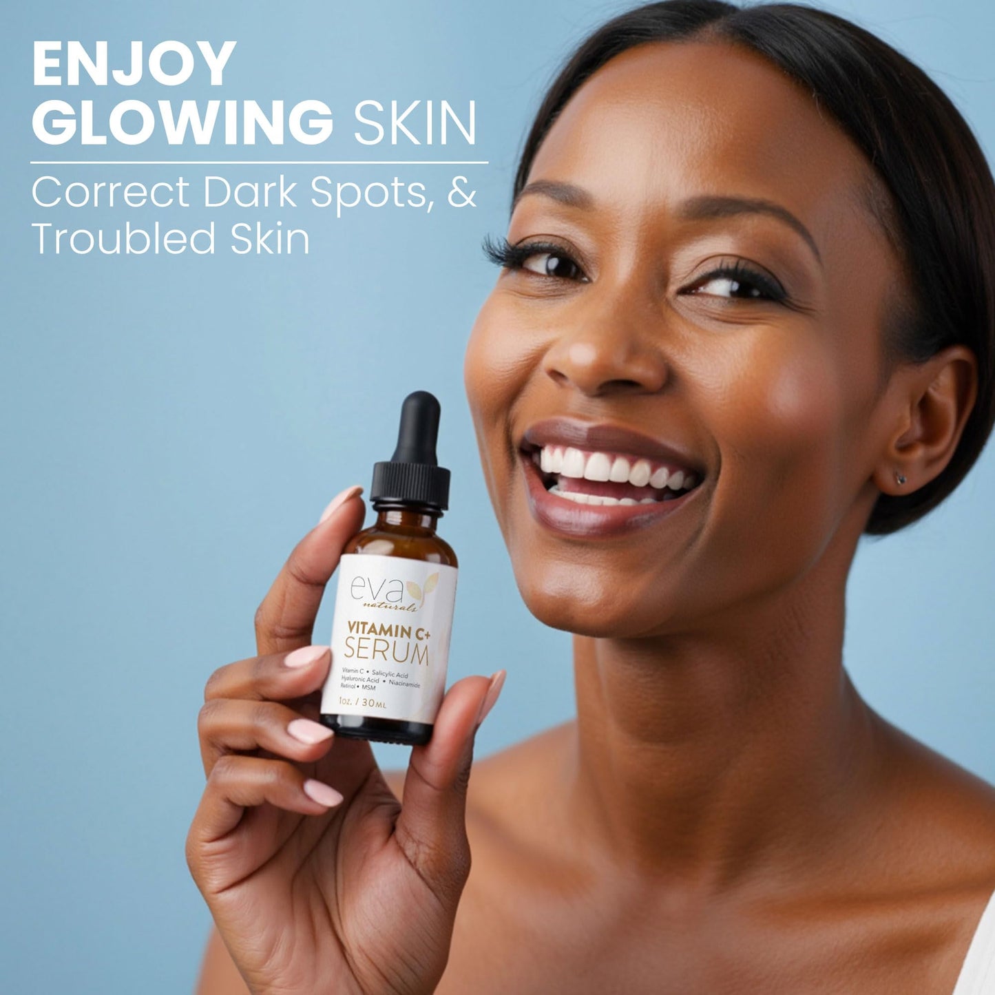 Eva Naturals Vitamin C Serum for Face – Anti Aging Dark Spot Remover & Corrector with Retinol, Hyaluronic Acid Eva Naturals