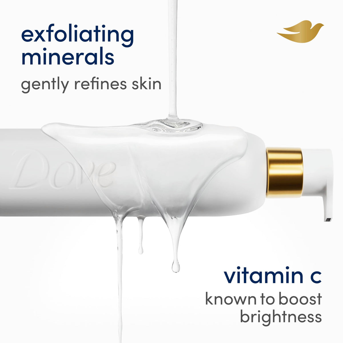 Dove Serum+ Radiance Body Wash, 3% Serum with Vitamin C, 18.5 oz Dove
