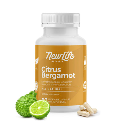 NewLife Naturals Citrus Bergamot Supplements 500 MG - Heart Health - Supplement for Wellness and Aging Support NewLife Naturals