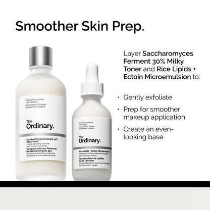 The Ordinary Saccharomyces Ferment 30% Milky Toner, Exfoliating and Hydrating Toner for Smoother, Brighter Skin, 3.4 Fl Oz The Ordinary