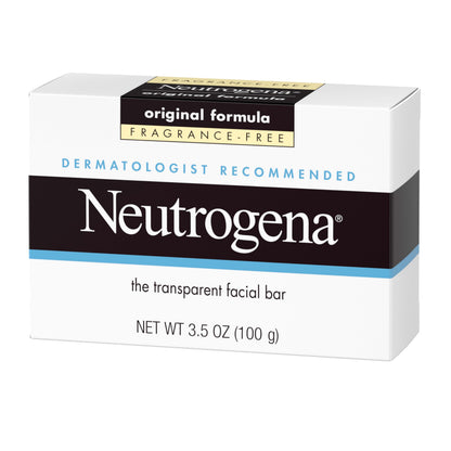 Neutrogena Original Transparent Facial Cleansing Bar, 3.5 oz Neutrogena