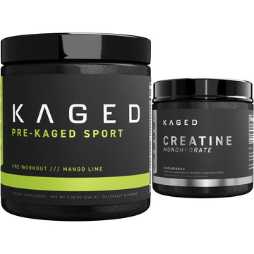Kaged Pre Sport & Creatine Monohydrate Bundle | Mango Lime Pre + Unflavored Creatine Kaged buy australia supplements