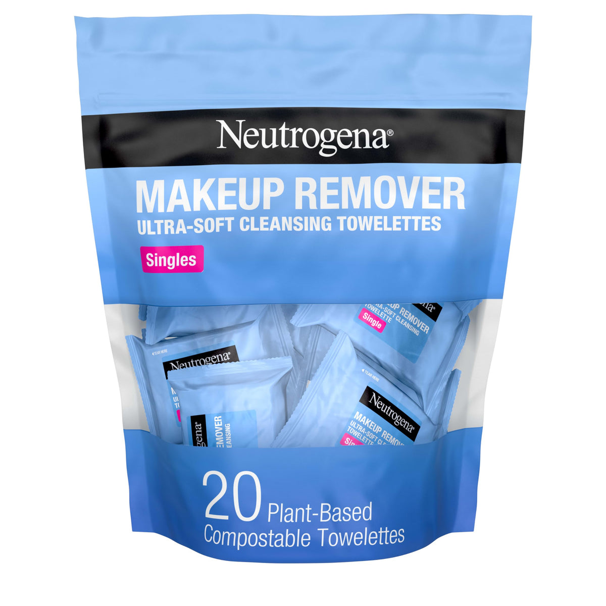 Neutrogena Makeup Remover Towelettes, Daily Single Face Towelettes, 20 Ct Neutrogena