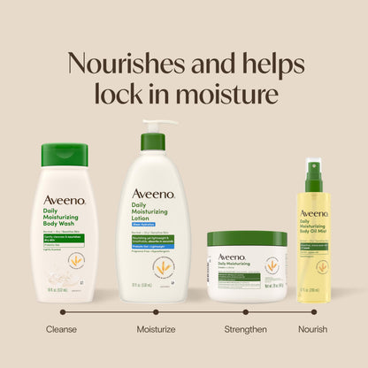 Aveeno Daily Moisturizing Sheer Hydration Fragrance-Free Lotion with Prebiotic Oat for Dry Skin, Lightweight, Non-Greasy and Fast-Absorbing Body Lotion Nourishes Skin with 48-Hour Moisture, 18 Fl Oz Aveeno